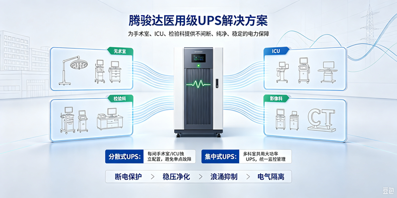 腾骏达UPS电源助力医院生化分析仪及医疗设备